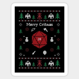 D&D Ugly Christmas Sweater Sticker